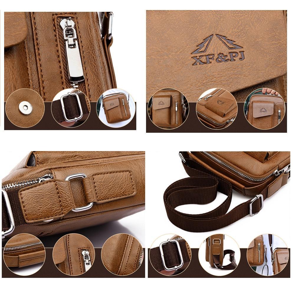 Bolsa Despojada De Couro - Mens Bag